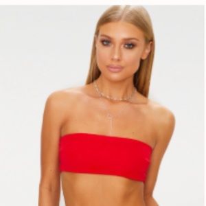 Pretty Little Thing bandeau bikini top